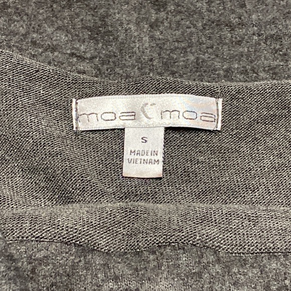 Charcoal Gray Off The Shoulder Sweater - Picture 4 of 4